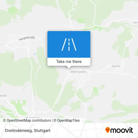 Dreilindenweg map