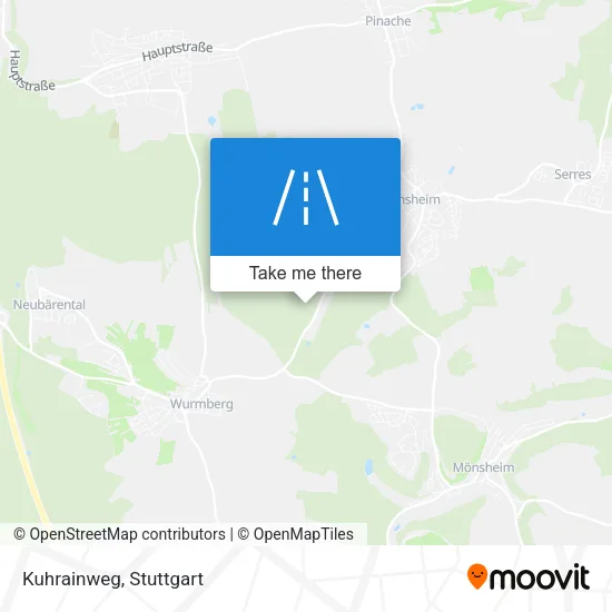 Карта Kuhrainweg
