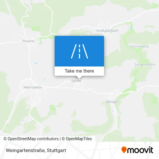 Карта Weingartenstraße