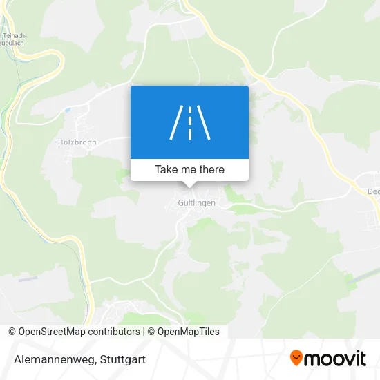 Карта Alemannenweg