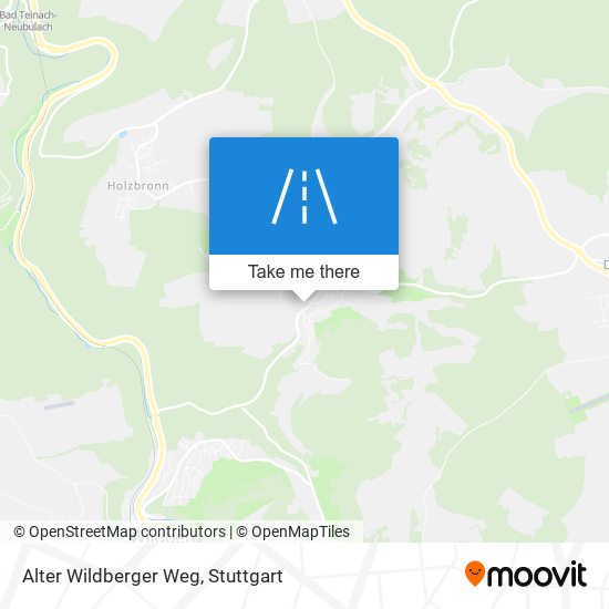 Карта Alter Wildberger Weg
