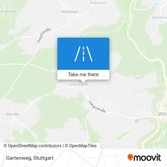Карта Gartenweg