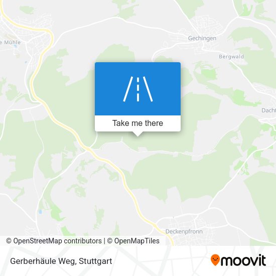 Gerberhäule Weg map