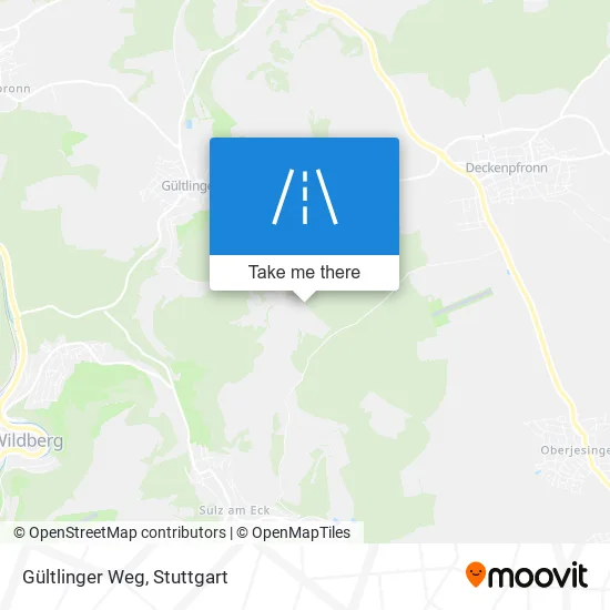Gültlinger Weg map
