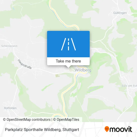 Parkplatz Sporthalle Wildberg map
