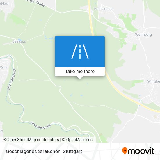 Geschlagenes Sträßchen map