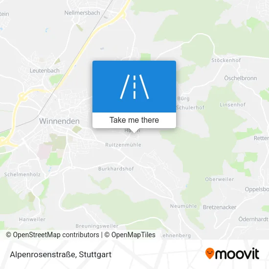 Карта Alpenrosenstraße