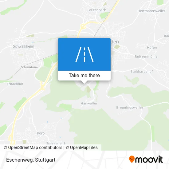 Eschenweg map