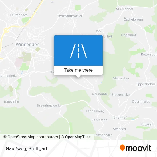 Карта Gaußweg