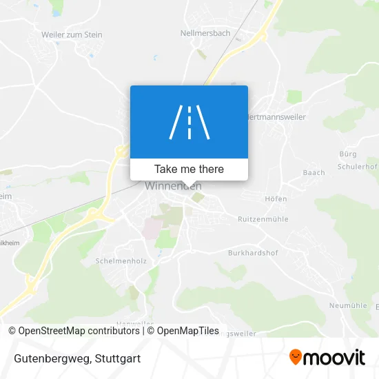 Карта Gutenbergweg