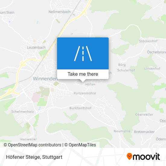 Höfener Steige map
