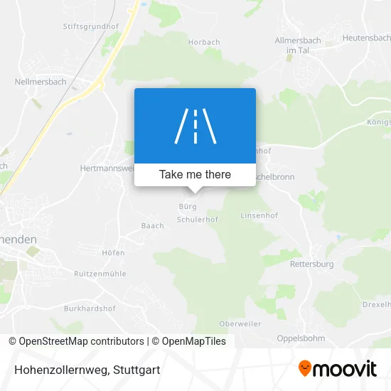 Карта Hohenzollernweg