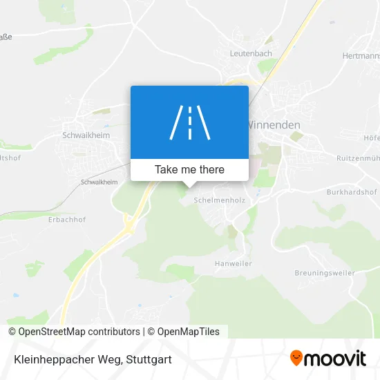 Карта Kleinheppacher Weg