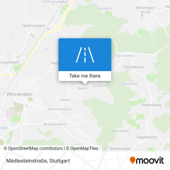 Карта Mädlesteinstraße
