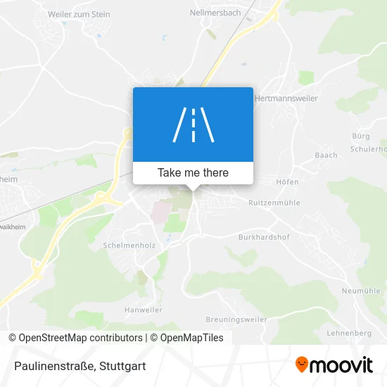 Карта Paulinenstraße