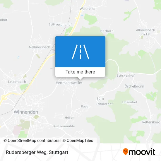 Карта Rudersberger Weg