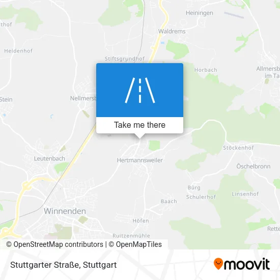 Карта Stuttgarter Straße