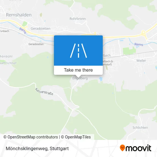 Карта Mönchsklingenweg