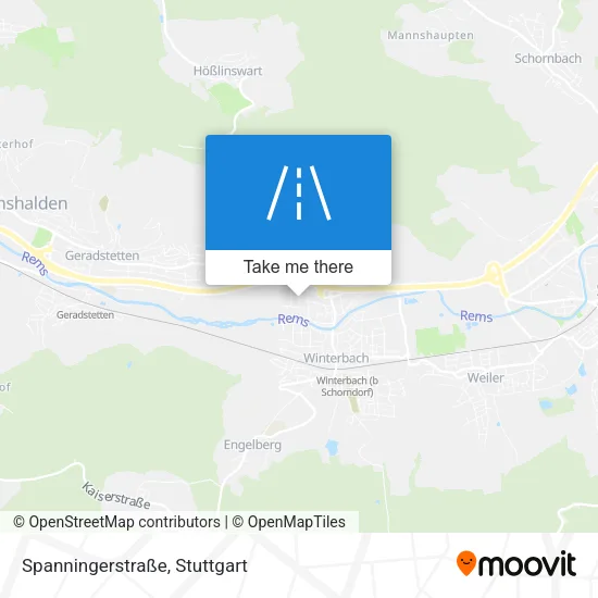 Карта Spanningerstraße