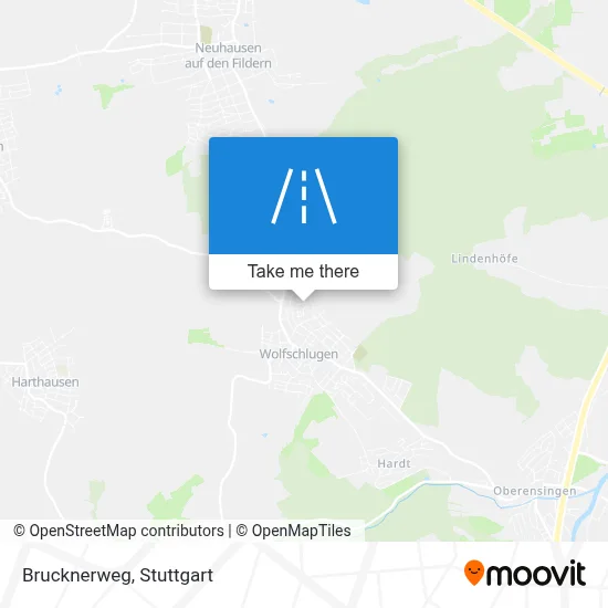 Brucknerweg map