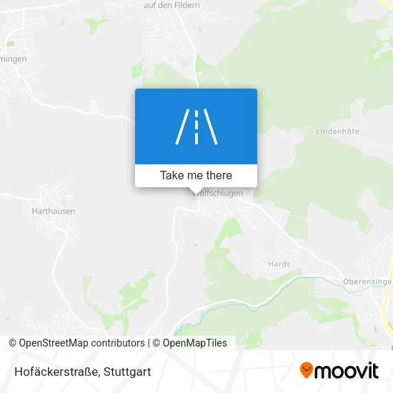 Карта Hofäckerstraße