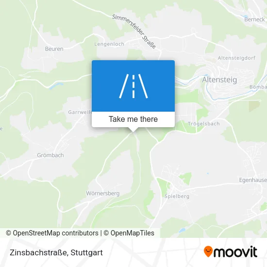 Карта Zinsbachstraße