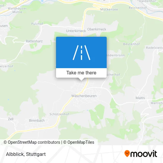Albblick map