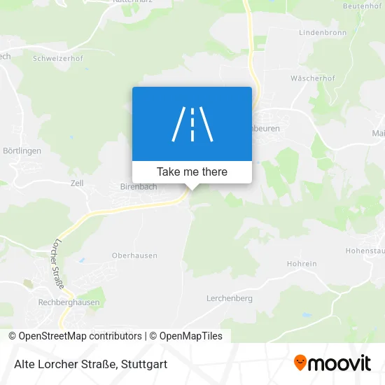 Карта Alte Lorcher Straße