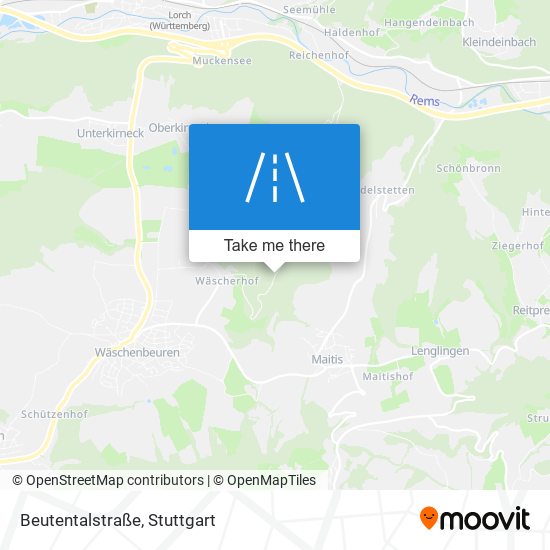 Beutentalstraße map