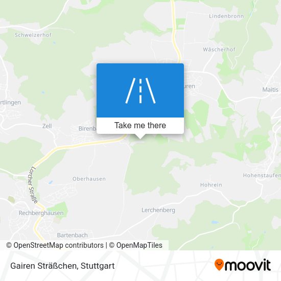 Gairen Sträßchen map