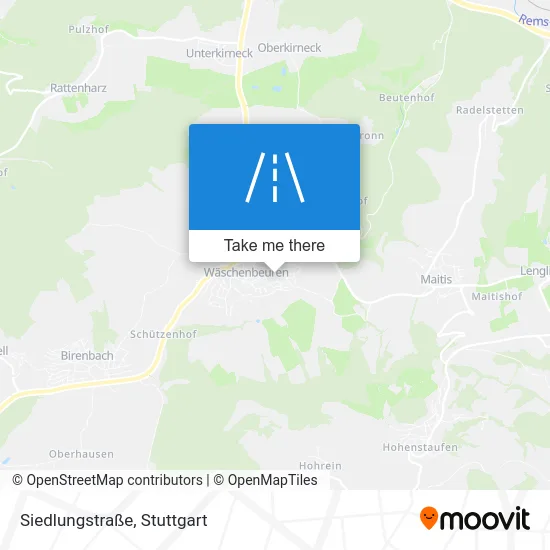 Карта Siedlungstraße
