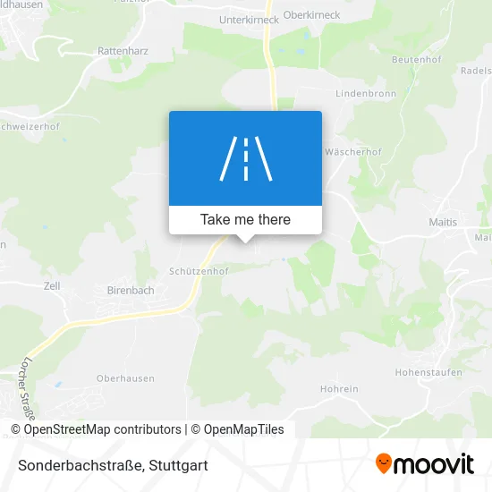 Карта Sonderbachstraße