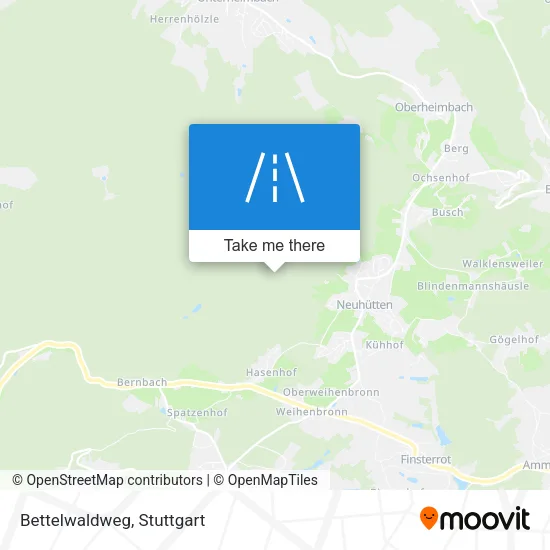 Карта Bettelwaldweg