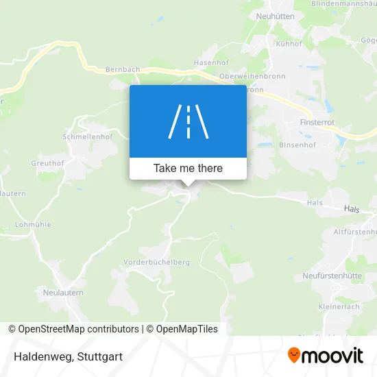 Haldenweg map