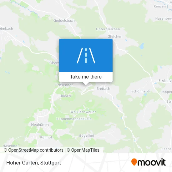 Карта Hoher Garten