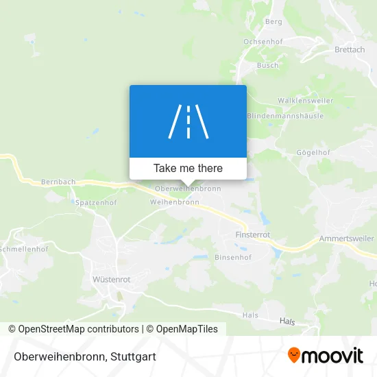 Карта Oberweihenbronn