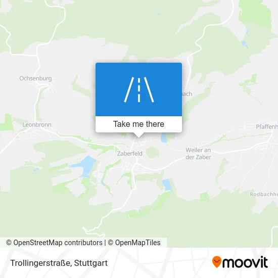 Карта Trollingerstraße