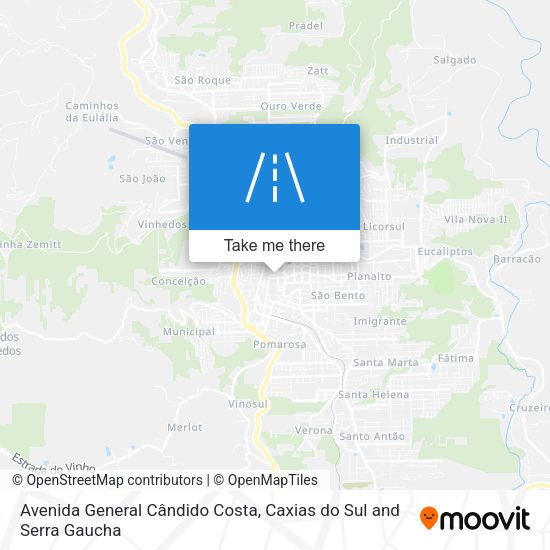 Avenida General Cândido Costa map