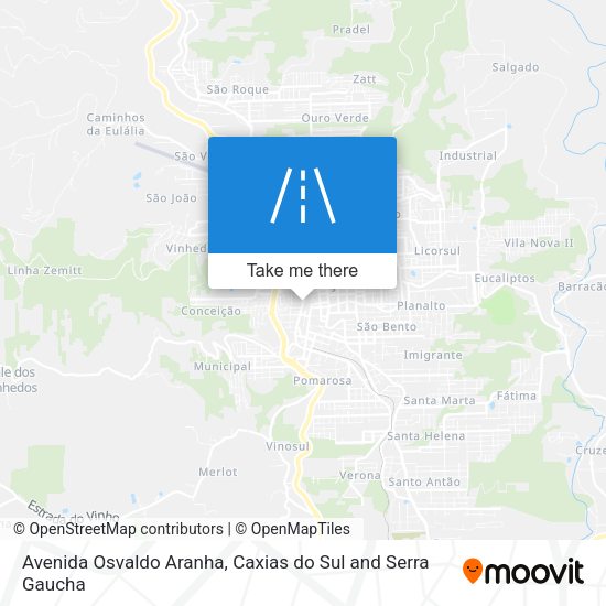 Avenida Osvaldo Aranha map