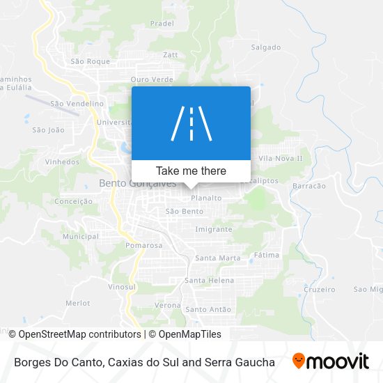 Borges Do Canto map