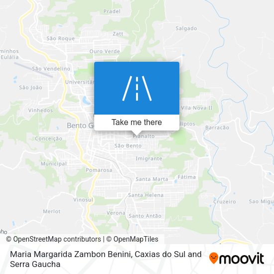 Maria Margarida Zambon Benini map