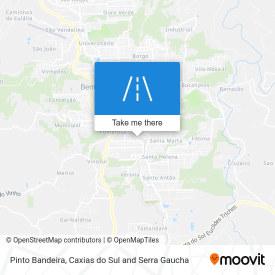 Pinto Bandeira map