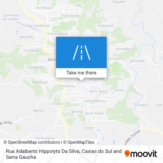 Rua Adalberto Hippolyto Da Silva map