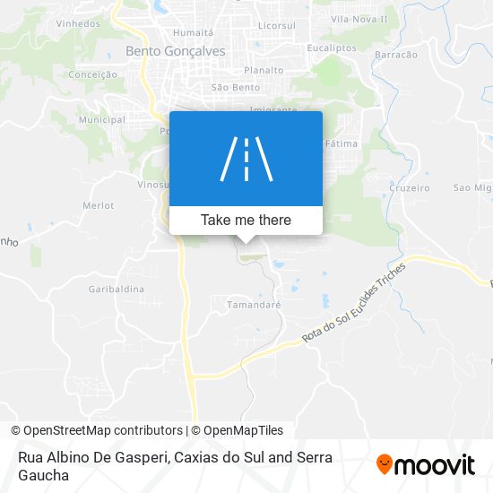 Rua Albino De Gasperi map