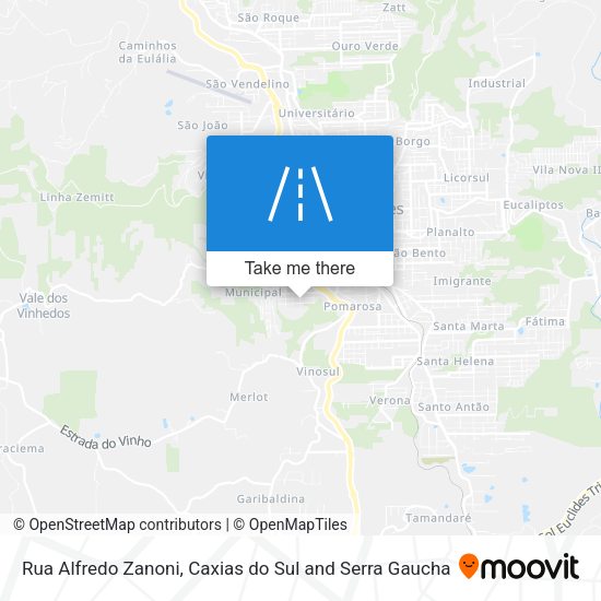 Rua Alfredo Zanoni map