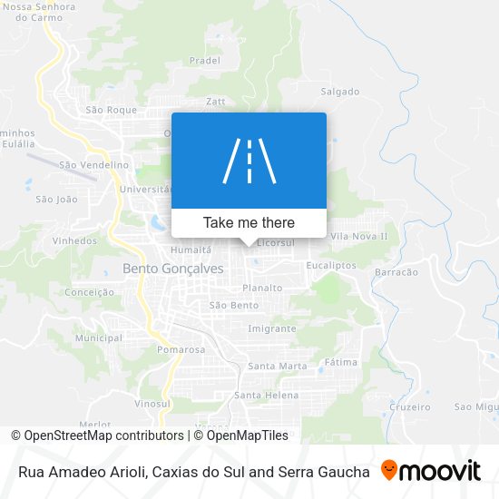 Rua Amadeo Arioli map