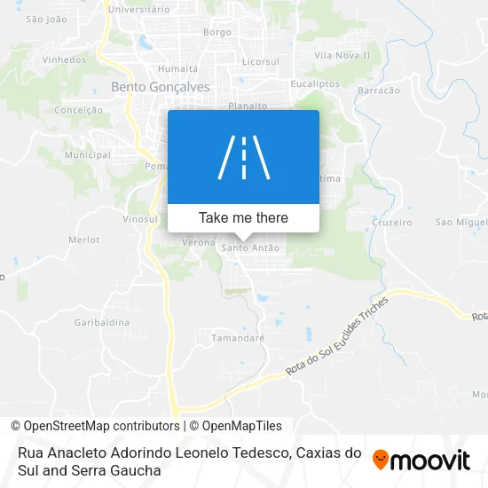 Rua Anacleto Adorindo Leonelo Tedesco map