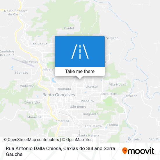 Rua Antonio Dalla Chiesa map