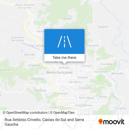 Rua Antônio Crivello map