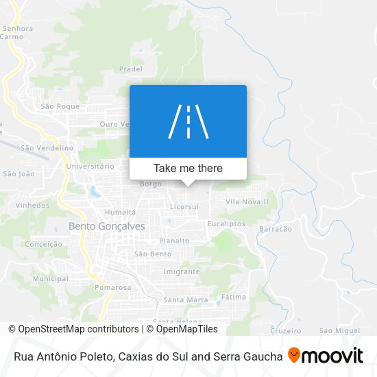 Rua Antônio Poleto map